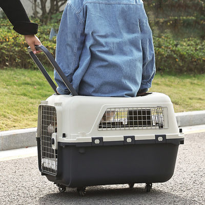 Saúde de Design de Portas Duplas Cachorro Carregador de Viagem de Gato com Rodas e Espaço Super Grande