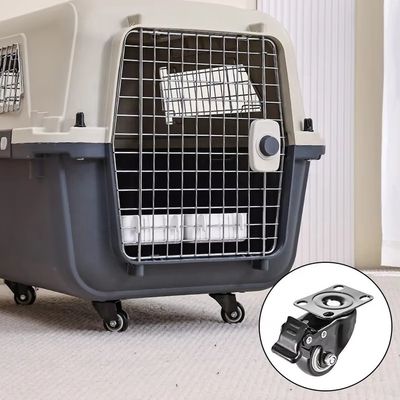 Saúde de Design de Portas Duplas Cachorro Carregador de Viagem de Gato com Rodas e Espaço Super Grande