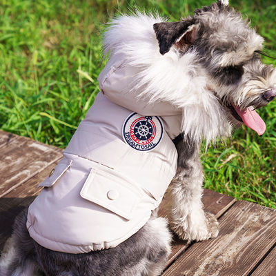 Saco de cachorro à prova de vento e à prova de água ajustável para cães de pequeno a médio porte