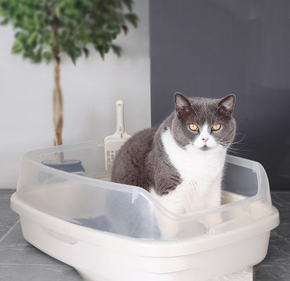 Caixa de lixo espaçosa e auto-limpeza para gatos múltiplos
