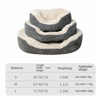 Cachorro e Cachorro Cama com Cabelo Ultra Lavavel Espessado Colareta Mochila Pad Fleece Dormir de Animais de Criança