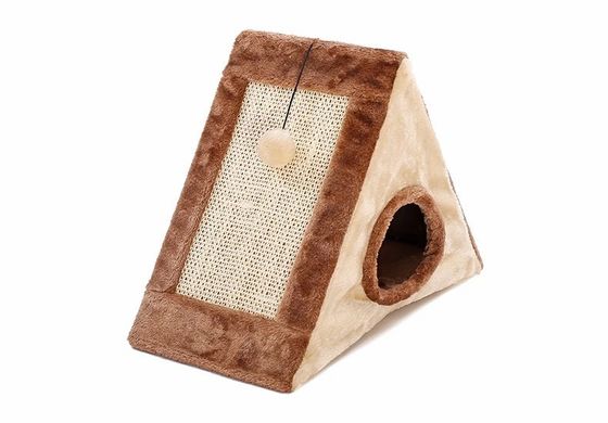 Cat Scratcher Tree Cat House Brinquedos interativos com função de brincadeira Sisal Material de pelúcia