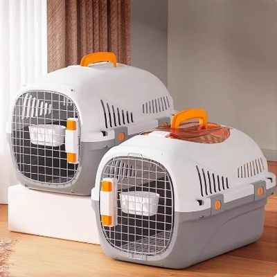 Serviço de personalização fornecido caixa de transporte respirável gato seguro e portátil para viagens
