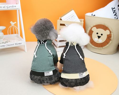 Roupas clássicas de tricô para cães de estimação Hoodie de lã para cães Roupas de suéter macio para cães pequenos no inverno