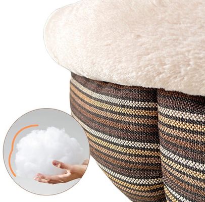 Cochilo suave Cachorro Cama de Donuts Ninho de gato à prova de arranhões para gatos e cães de interior sustentáveis