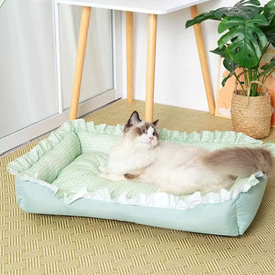 Cama de gato lavável de pelúcia esponjosa, personalizável e lavável em máquina para fácil limpeza