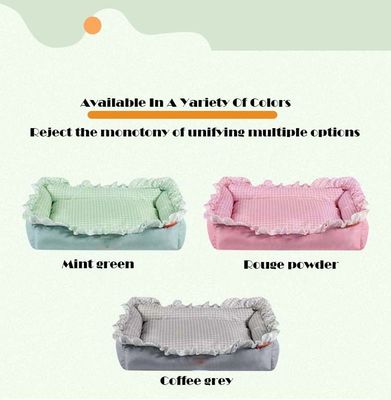Cama de gato lavável de pelúcia esponjosa, personalizável e lavável em máquina para fácil limpeza