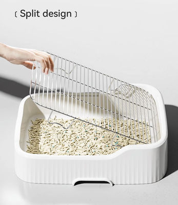 Conveniente interior do cão Potty Tray Sem vazamento derramamento Parede de proteção e fácil design limpo