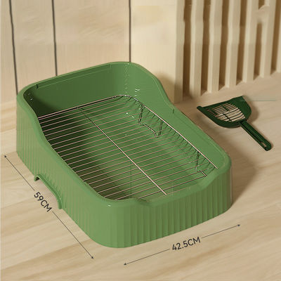 Conveniente interior do cão Potty Tray Sem vazamento derramamento Parede de proteção e fácil design limpo
