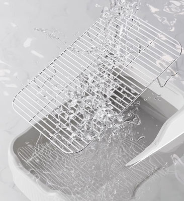 Conveniente interior do cão Potty Tray Sem vazamento derramamento Parede de proteção e fácil design limpo