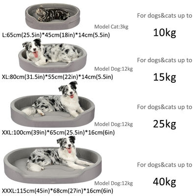 Serviço de personalização OEM/ODM Fornecido Cama de cachorro de espuma de memória
