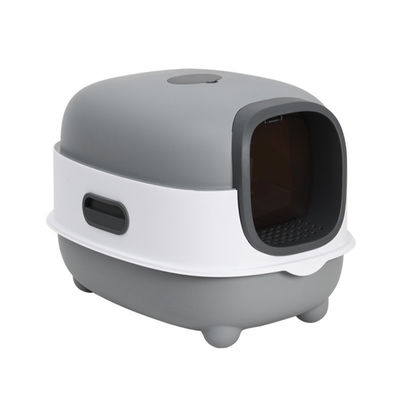 ODM Designs Caixa de gato fechada com panela lateral e tampa de peneira superior fácil limpeza