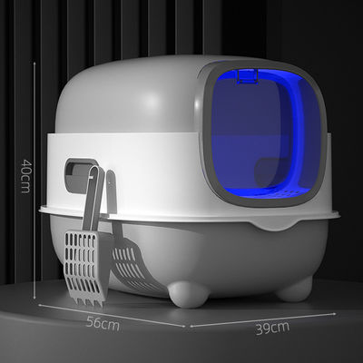 ODM Designs Caixa de gato fechada com panela lateral e tampa de peneira superior fácil limpeza