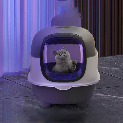 ODM Designs Caixa de gato fechada com panela lateral e tampa de peneira superior fácil limpeza