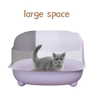 ODM Designs Caixa de gato fechada com panela lateral e tampa de peneira superior fácil limpeza
