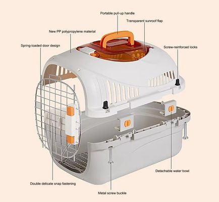 Acessórios para viagens de carro Caixas aprovadas para transporte de animais de estimação para filhotes e gatos de pequeno ou médio porte