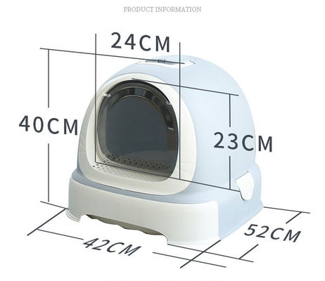 Caixa de lixo de gato fechada espaçosa e durável fácil de limpar para todos os gatos ODM Desenhos