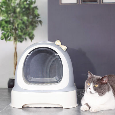 Caixa de lixo de gato fechada para gatos e cães Banheiro de sacola de gatinho de plástico com capuz