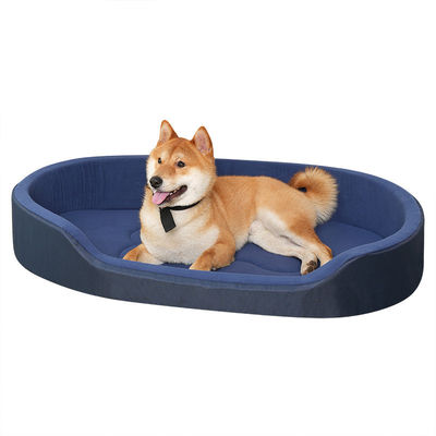 Cama grande de cão feita de pano de Oxford impermeável e anti-urina com almofada interna fácil de lavar