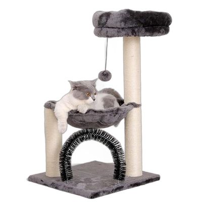 28&quot; Post de raspagem de gato com cama de rede grande e serviço de personalização fornecido