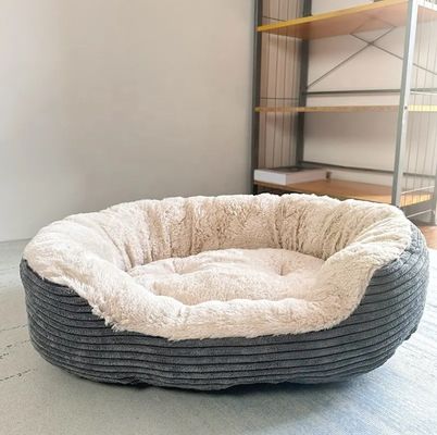 Casa de cama de animais de estimação de luxo para gatos e cães Quente espessa colchão de cama almofada de cobertor
