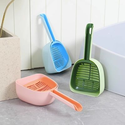 Limpeza de lixo de gato Azul fácil de escova de pá Acessórios simples de peneira de escova