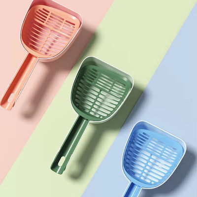 Multifuncional grande buraco cat litter scoop plástico durável pá de animal de estimação com ODM designs