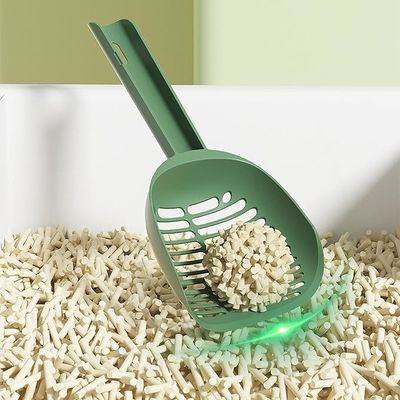 Multifuncional grande buraco cat litter scoop plástico durável pá de animal de estimação com ODM designs