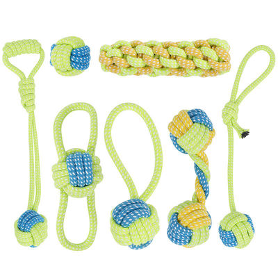Cão Cachorrinho Corda Mastigar Brinquedos Conjunto Corda de Algodão Brinquedo Interativo Para Cães Pequenos Médio Grande