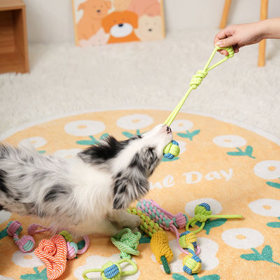 Cão Cachorrinho Corda Mastigar Brinquedos Conjunto Corda de Algodão Brinquedo Interativo Para Cães Pequenos Médio Grande