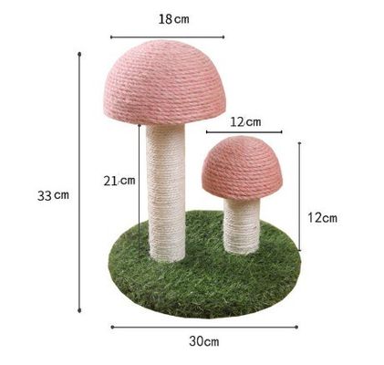 Gato a coçar Dormir a brincar cogumelos Rosa Custom Sisal Escalar árvore para diversão brincar