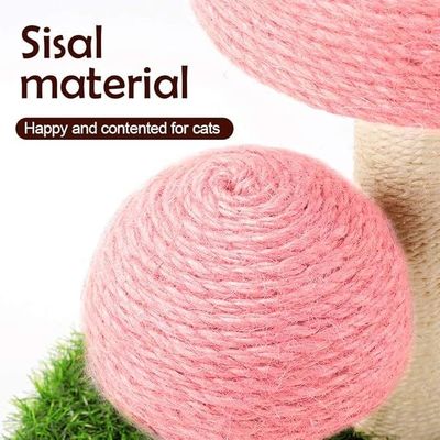 Gato a coçar Dormir a brincar cogumelos Rosa Custom Sisal Escalar árvore para diversão brincar