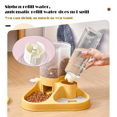 Conjunto automático de alimentação de cães e gatos e distribuidor de água