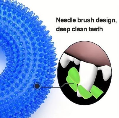 Melhore o tempo de brincadeira do seu cão com brinquedo de cachorro de estimação bola toroidal resistente a mordidas e divertido