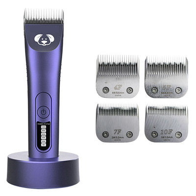 Clippers de cabelo de cães de função limpa e pesada com display LED de logotipo personalizado incluído
