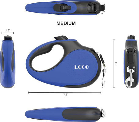 Leia automática de nylon para animais de estimação com comprimento ajustável