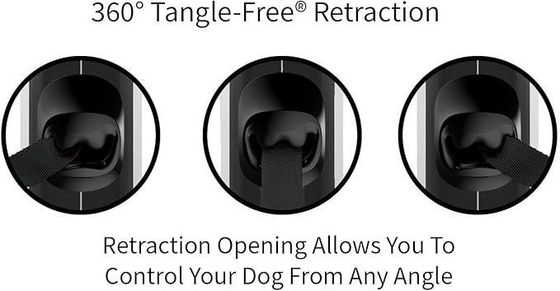Leia automática de nylon para animais de estimação com comprimento ajustável
