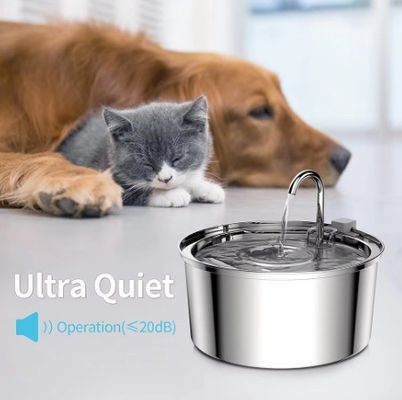 Dispensador automático de água para animais de estimação de aço inoxidável para cães e gatos