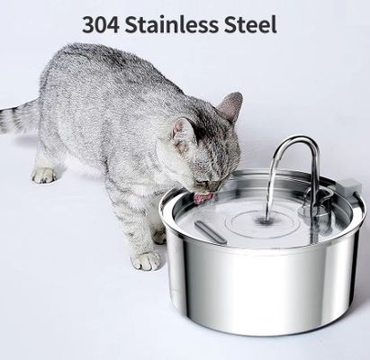Filtro de aço inoxidável fonte de água potável para animais de estimação para ingestão e consumo saudável de água