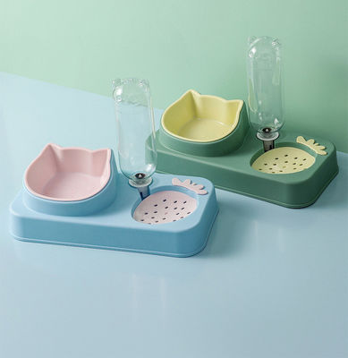 Fácil de transportar Pet Bowl Anti-Knock Automático de Água Potável Dog Bowl com Proteção de Boca Molhada
