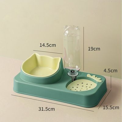 Fácil de transportar Pet Bowl Anti-Knock Automático de Água Potável Dog Bowl com Proteção de Boca Molhada