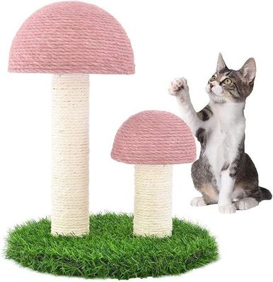 Post de Escalada para Gatinhos Dentro Sustentável Gato de cogumelos Post de raspagem com brinquedo interativo