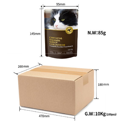 Pet Cat Wet Food Professional OEM Cat Food Lunch Box para raças médias com dieta especial