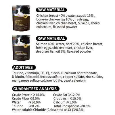 Pet Cat Wet Food Professional OEM Cat Food Lunch Box para raças médias com dieta especial