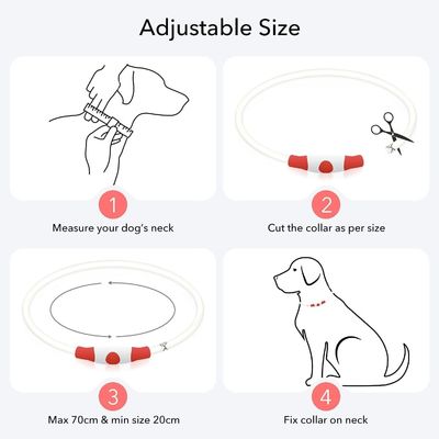 Colar de cachorro LED com logotipo personalizado USB recarregável à prova d'água 3 modos de piscar