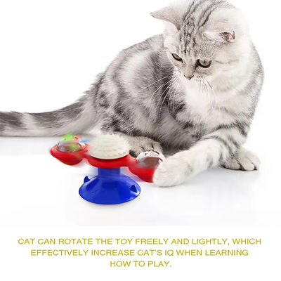 Popular estilo gato volante moinho de vento comida brinquedo de gato brinquedo com logotipo personalizado aceitável
