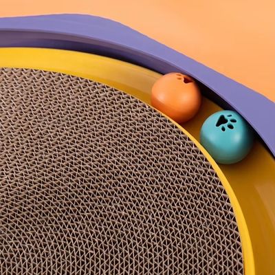 Cachorro de madeira de cartão Oval corrugado Cachorro de cama salão durável brinquedo de treinamento de gato