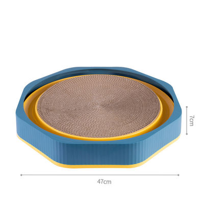 Cachorro de madeira de cartão Oval corrugado Cachorro de cama salão durável brinquedo de treinamento de gato