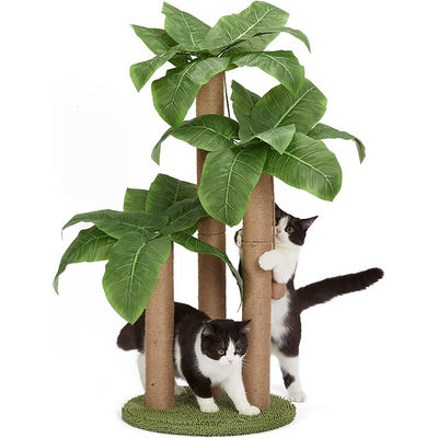 31.5 polegadas Sisal gato raspador Post Cat Mobiliário Casa de animais de estimação para gatos de interior