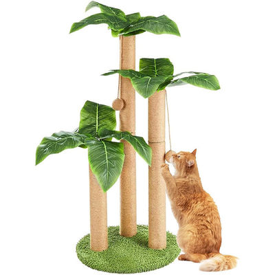 31.5 polegadas Sisal gato raspador Post Cat Mobiliário Casa de animais de estimação para gatos de interior